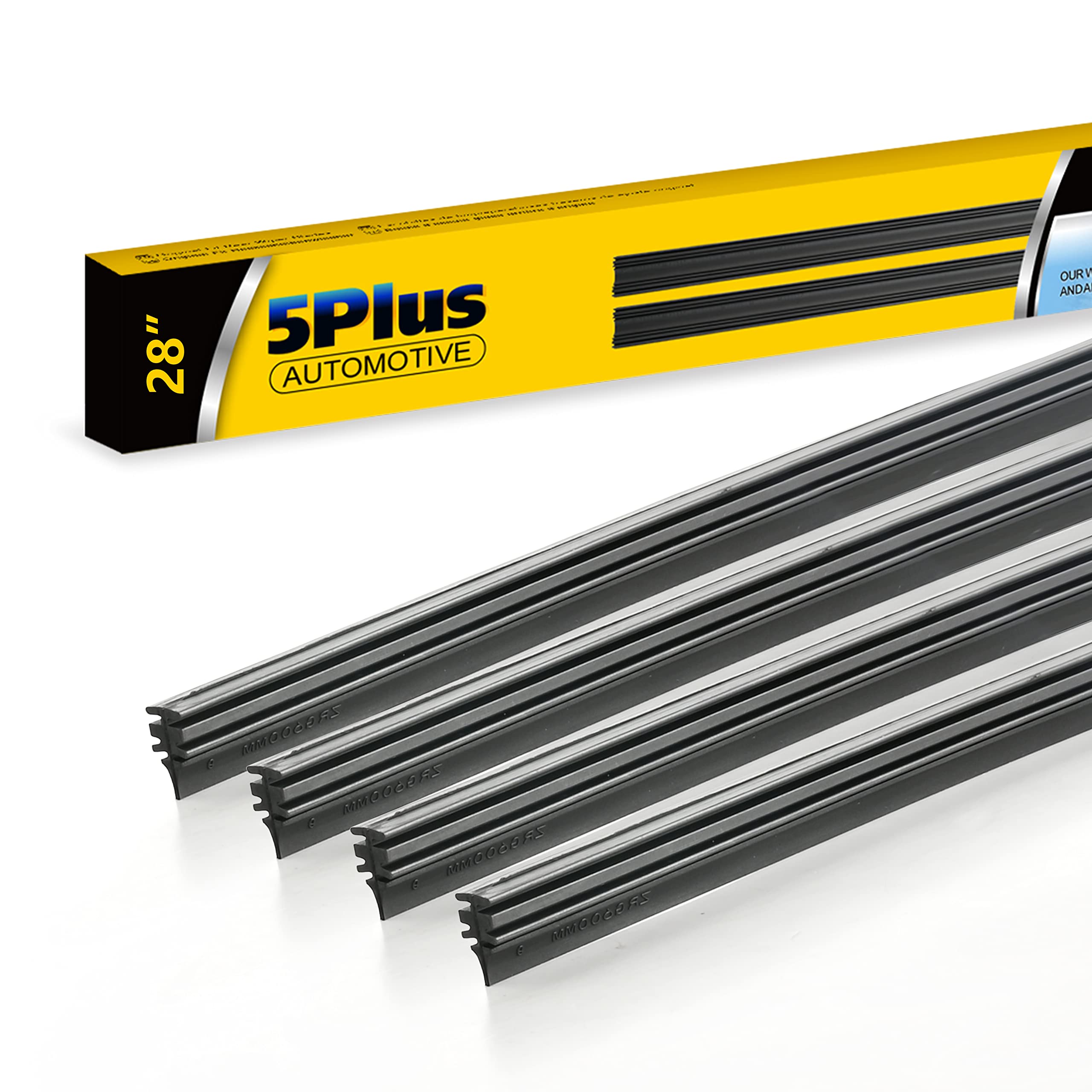 5 PLUS Wiper Blade Refill,4 PCs Adjustable Size of