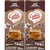 Nestle Coffee mate Liquid Coffee Creamer Singles, Caf&eacute; Mocha, 50 Ct Box (Pack of 2)