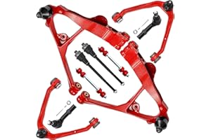 SKUCH 4X4 ACCESSORIES 4WD AWD 10pc Front End Lower & Upper Control Arms Suspension Kit for Chevy GMC Silverado Sierra Avalanche Suburban Yukon XL 1500 Tahoe, 4 Control Arms w/Ball Joints 4 Tie Rods 2 Sway Bars
