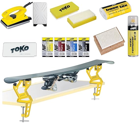 Toko Skiwachs-Set 11-teilig mit Wachsbügeleisen und Skispanner