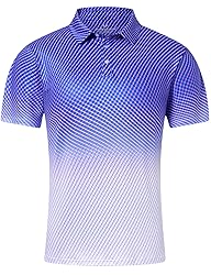 uideazone Mens Funny Golf Shirts Athletic Blue