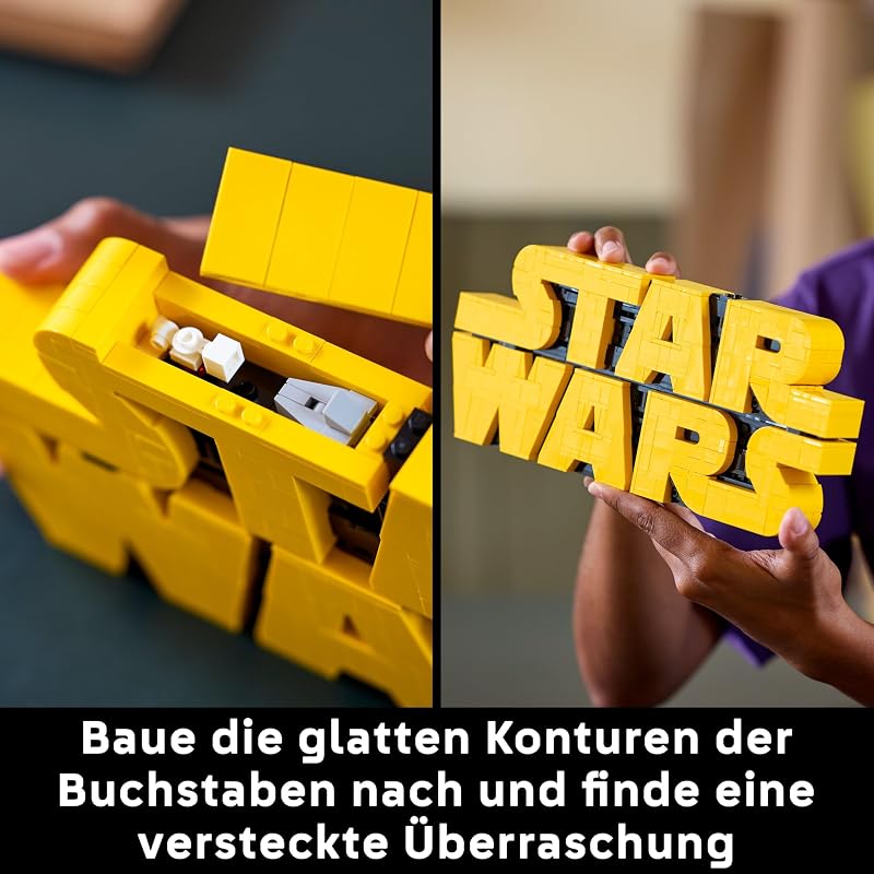 Star Wars 75407 Star Wars Logo Steinen - Bauset für Erwachsene zum Sammeln - Popkultur-Modell - Ausstellungsstück für das Büro - Geschenkidee für Erwachsene und Jugendliche Fans — Foto 4 von 8