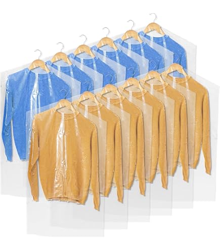 Lot De 100 Sacs En Plastique Transparent Pour Suspendre Des