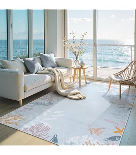 Amazon.com: Lighthouse Rug 8x10-8x10 Rug, Nautical Coastal Area