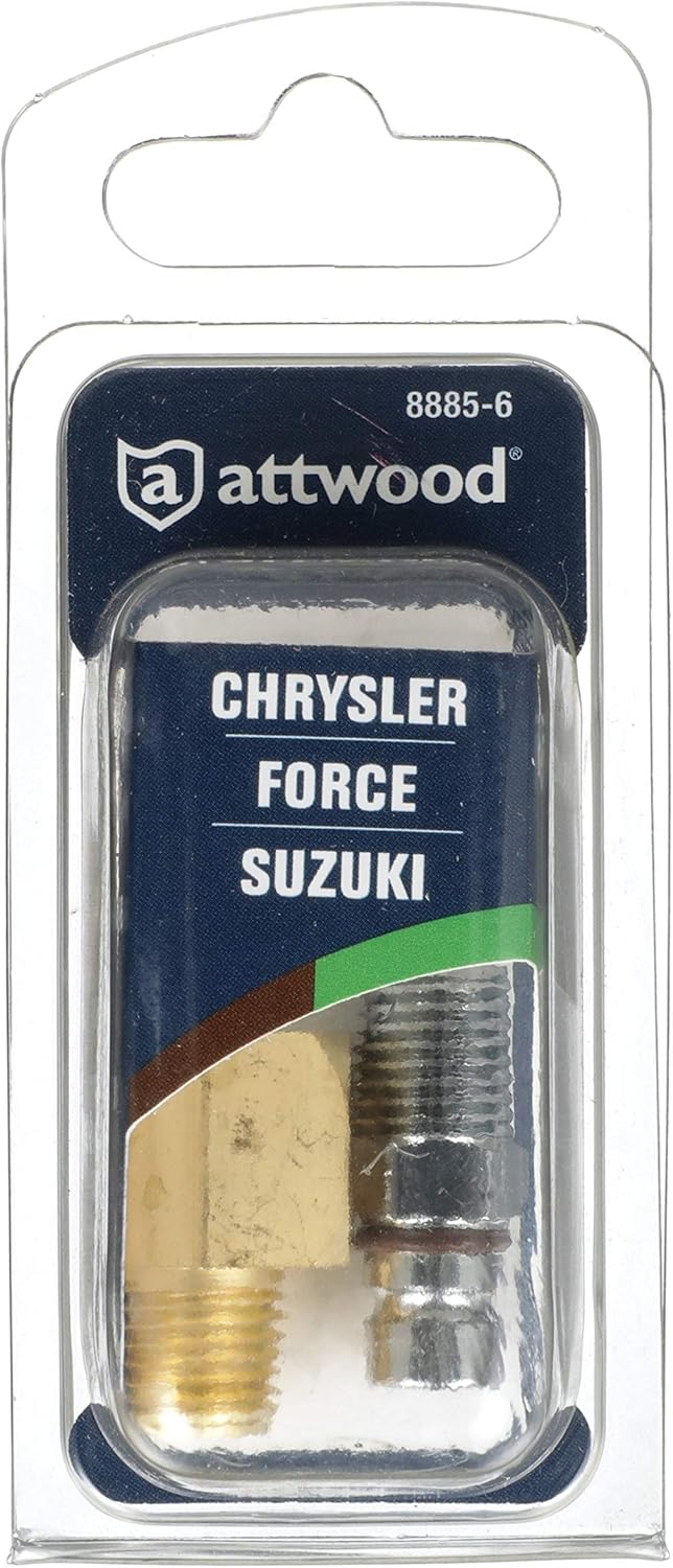 Attwood 8885-6 Fuel Tank Fittings — for Force, Chrysler, Suzuki (Under 75 HP), US Marine, Sears, and ESKA Engines and Fuel Tanks : Boat Fuel Tanks : Sports & Outdoors
