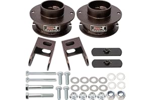 FlexHitch 2.5'' Front Leveling Kit for 2014-2024 Ram 2500 4WD, 2013-2024 Ram 3500 4WD, Heavy Duty Steel Struct Spacers with Shock Extension Brackets