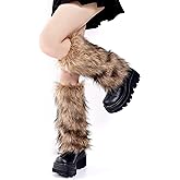 OSPNIEEK Womens Faux Fur Furry Leg Warmers