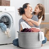 Maliton Grey Storage Basket 50x35 cm 68L Foldable Laundry Toy Organizer view 3