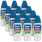 Cutter Skinsations Mosquito and Insect Repellent Bug Spray 6 Oz, 12 Pack | Repels Mosquitoes, Ticks, Gnats, Biting Flies, Chiggers &amp; Fleas, 7% DEET, Contains Aloe &amp; Vitamin E, Clean Fresh Scent