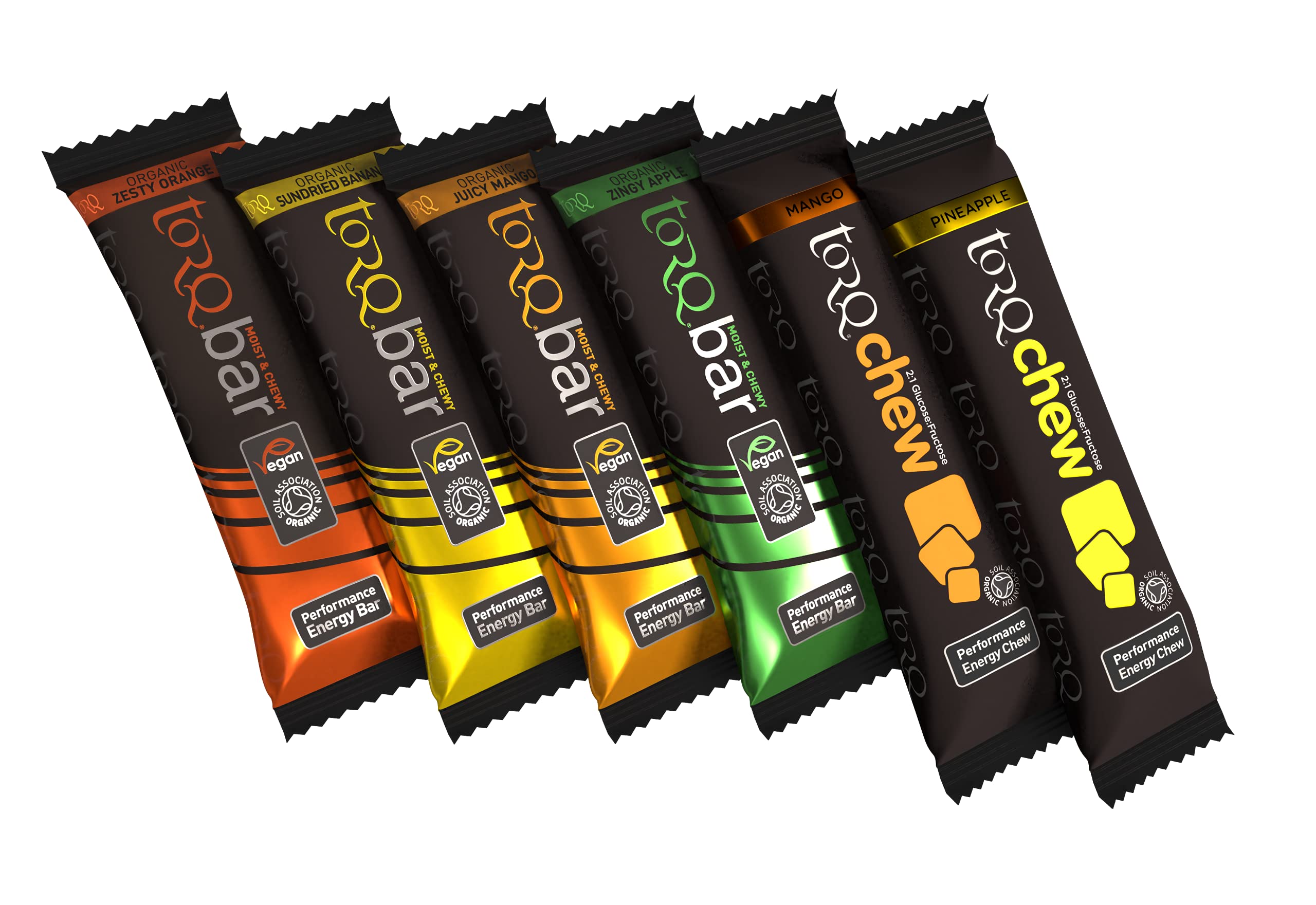 TORQ Organic BAR Sampler Pack BOX6, Black