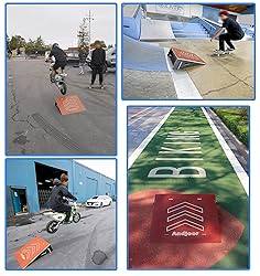 Andjoor Kids Skateboard & Bike Ramp