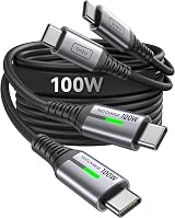 INIU USB C to USB C Cable 2 Pack 1m 100W PD Fast Charge Braided