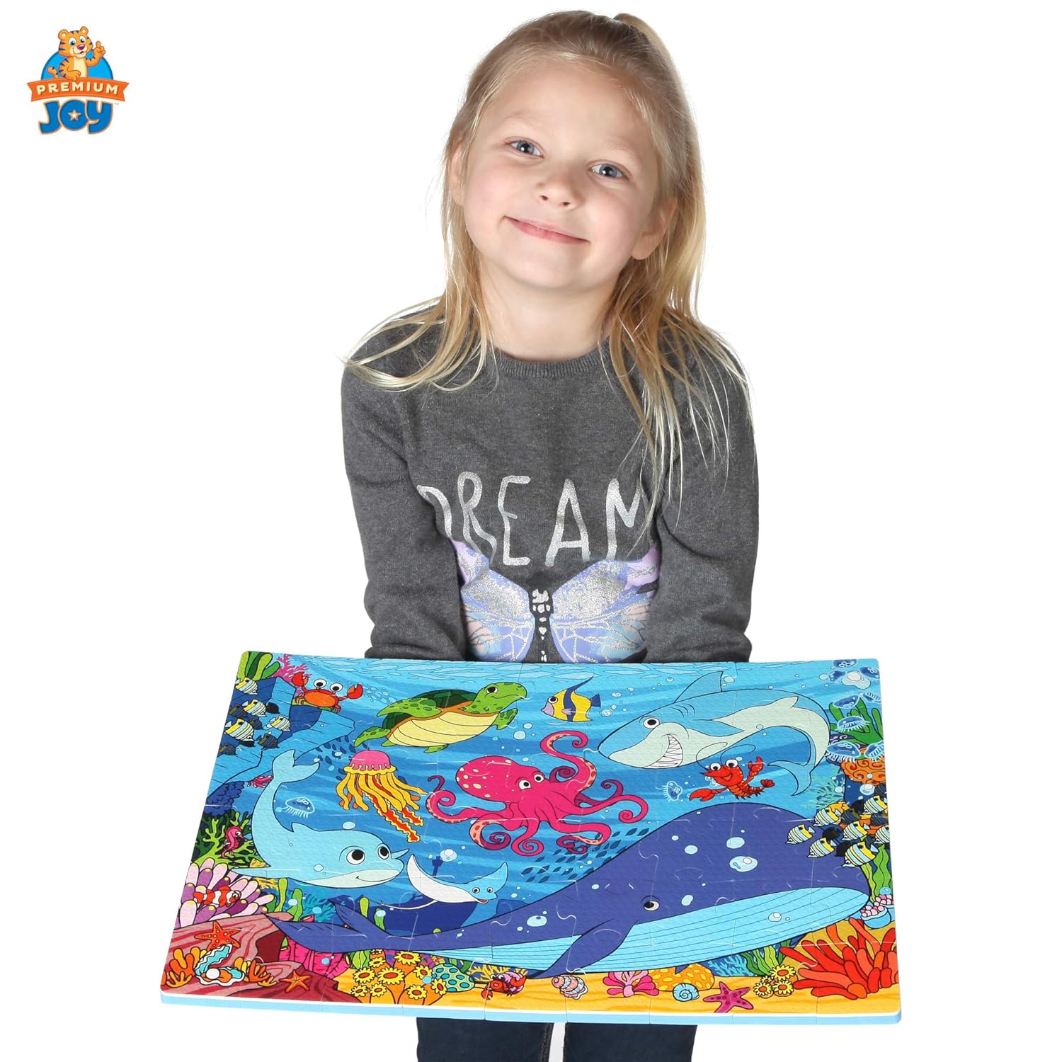 Under The Sea Foam Floor Puzzle 54 Soft Pieces 12x18 Inches Mat Quality Jigsaw Puzzle for