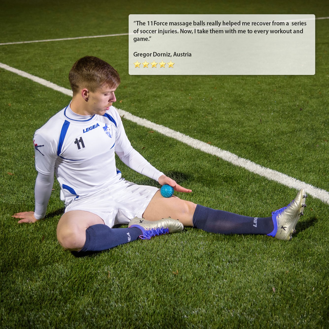 PREMIUM Massage Balls by 11FORCE, Physical Therapy Equipment Lacrosse & Spiky Ball, Plantar Fasciitis Treatment Tools, Myofascial Release, Acupressure, Foot Trigger Points, Set or Single, FREE EBOOK