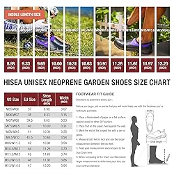 HISEA Unisex Waterproof Garden Shoes, Men's Ankle