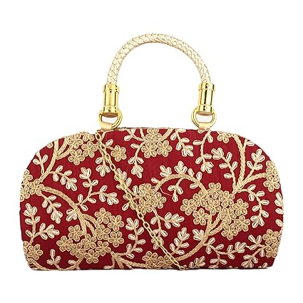 Sontronix? Oh-Teri? Womens Fabric Handcrafted Party Clutch