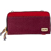 Chums Nomad Wallet - Purse & Cell Phone Wallet with Card Storage, Extra Pocket Space & Removable Strap - Brick