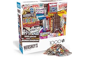 Buffalo Games - Hershey - Hershey's Sweet Collage - 1000 Piece Jigsaw Puzzle for Adults -Challenging Puzzle Perfect for Game 