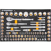 GEARWRENCH 83 Piece 1/4, 3/8", 1/2" Drive 90T SAE/mm Mechanics Set | 86529