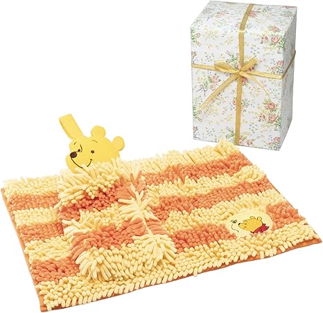 Amazon Co Jp 包装紙ラッピング済 タオルギフトセット バスマット 約36 50cm タオル 約36 13 4cm ディズニー プー 包装紙ローズ ホーム キッチン