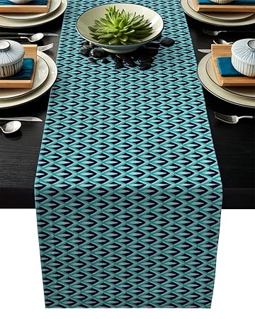 Amazon Com Olivefox Linen Burlap Table Runner 13x70 Inch
