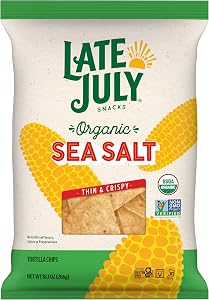 Late July Restaurant Style Sea Salt Tortilla Chips, 10.1 Oz Bag