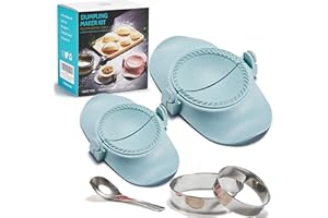 MUMSUNG Dumpling Maker,Empanadas press mold maker Set with Dough Cutter, Dumpling Mold Set and Cutter for Pierogi, Pastelitos, Calzone, Turnovers, Chinese Dumpling 4" + 3"