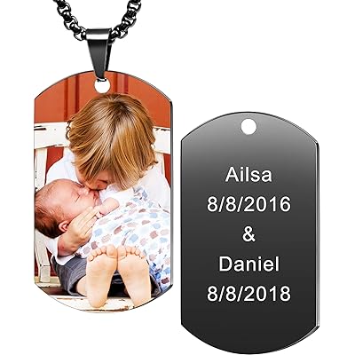 Porte Cle Pendentif Personnalisé Avec Photo Couleur Collier - Main Image