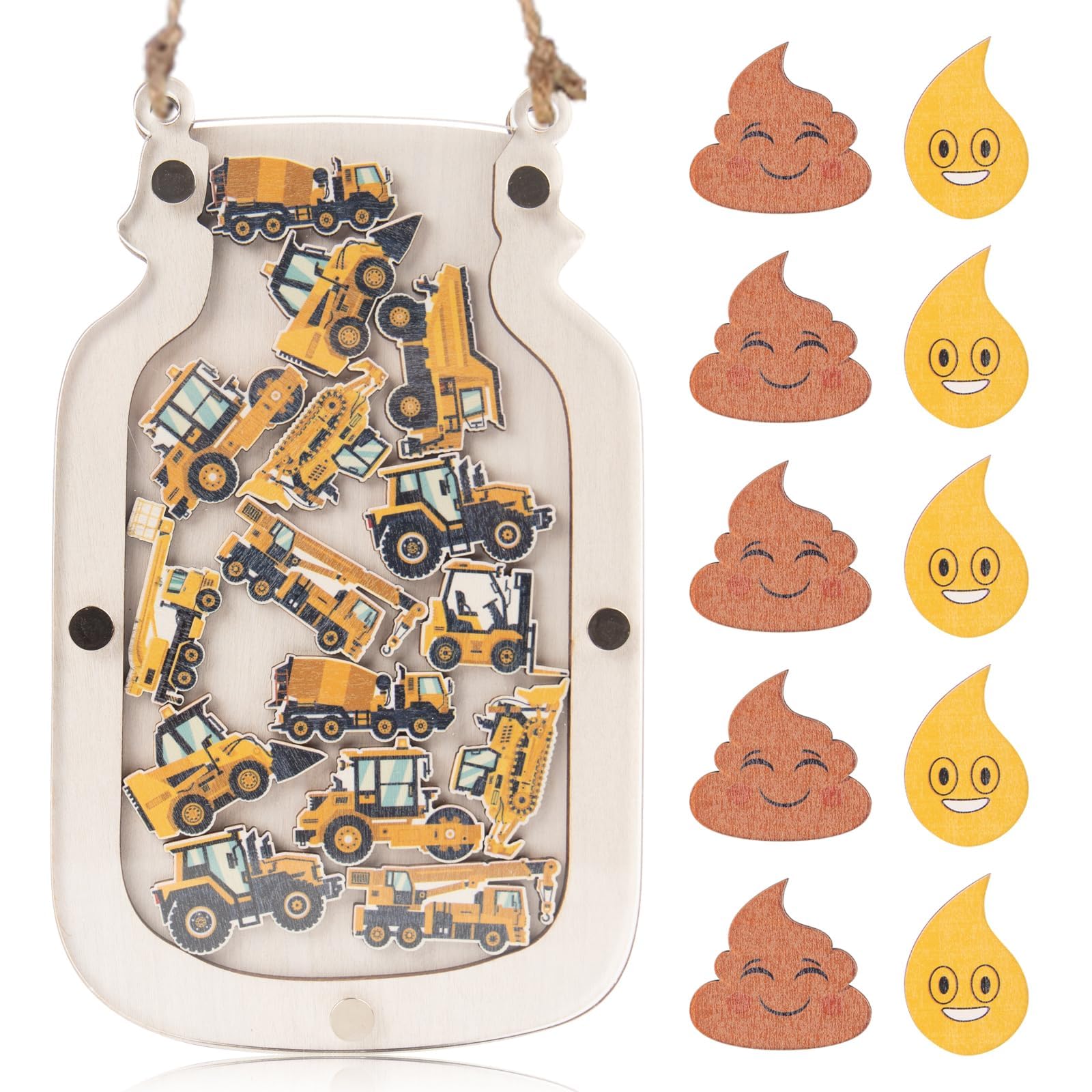 Photo 1 of 40 Pcs Reward Jars for Kids Classroom Reward Jar Toddlers Back to School Themed Construction Potty Training Rewards Toddler Incentive Behavior Responsibility Chart for School Boys Girls Supplies