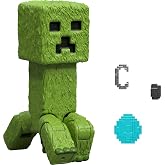 Mattel Minecraft Action Figure &amp; Accessories Set, 4-inch Creeper Posable Character Collectible Inspired by A Minecraft Movie