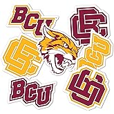 Desert Cactus Bethune-Cookman University Sticker Bethune Cookman Wildcats Vinyl Decal Laptop Water Bottle Car Scrapbook Sheet (Type 2)