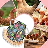 Colorful Chicken Saddle Apron for Hens Back Protector Elastic Strap Canvas view 4