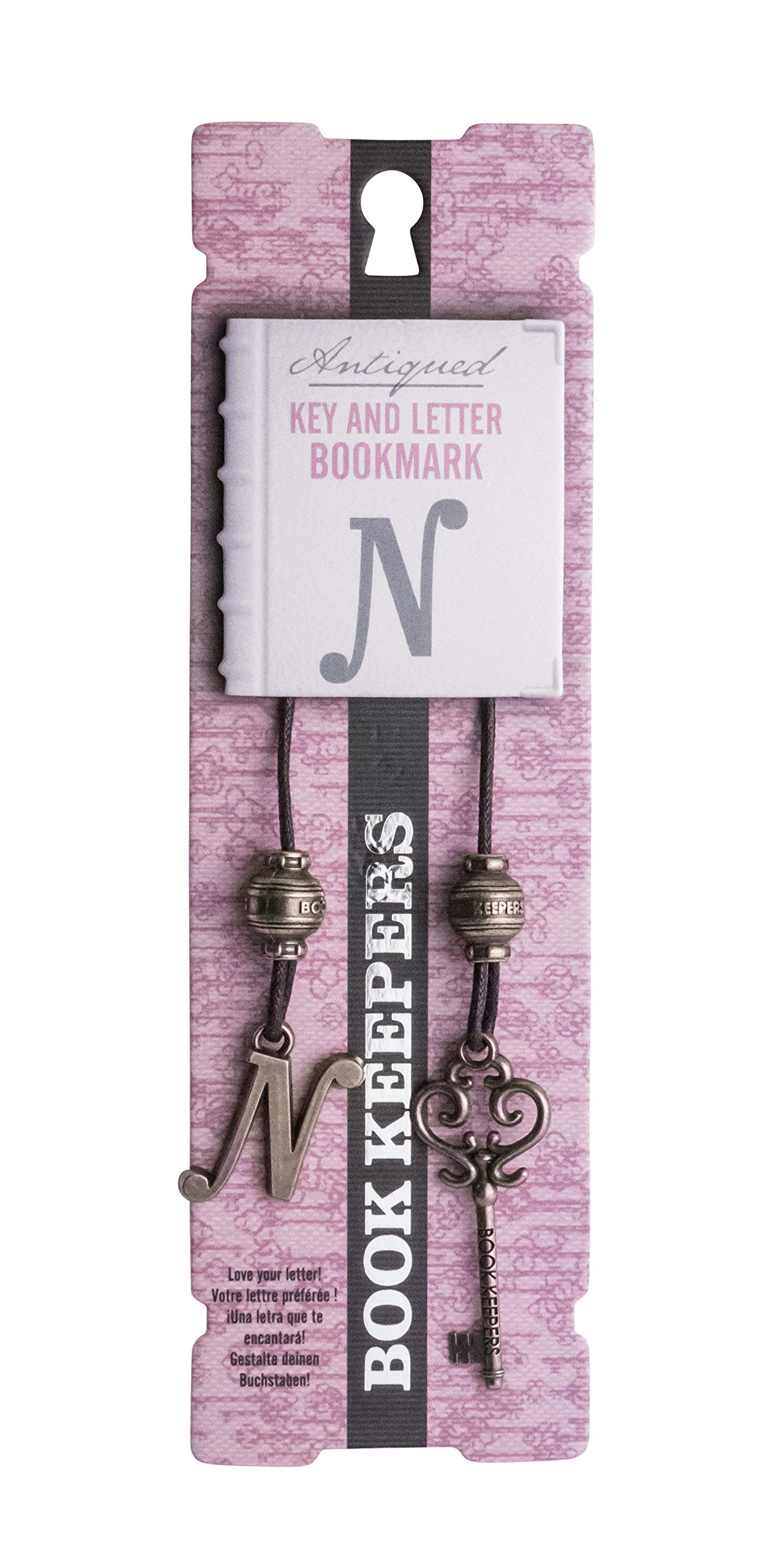 IF Book Keepers Personalised Bookmark - Letter N
