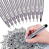 MISULOVE Precision Micro-Line Pens, Waterproof Archival Ink, Multiliner Fineliner Pens for Artist Illustration…
