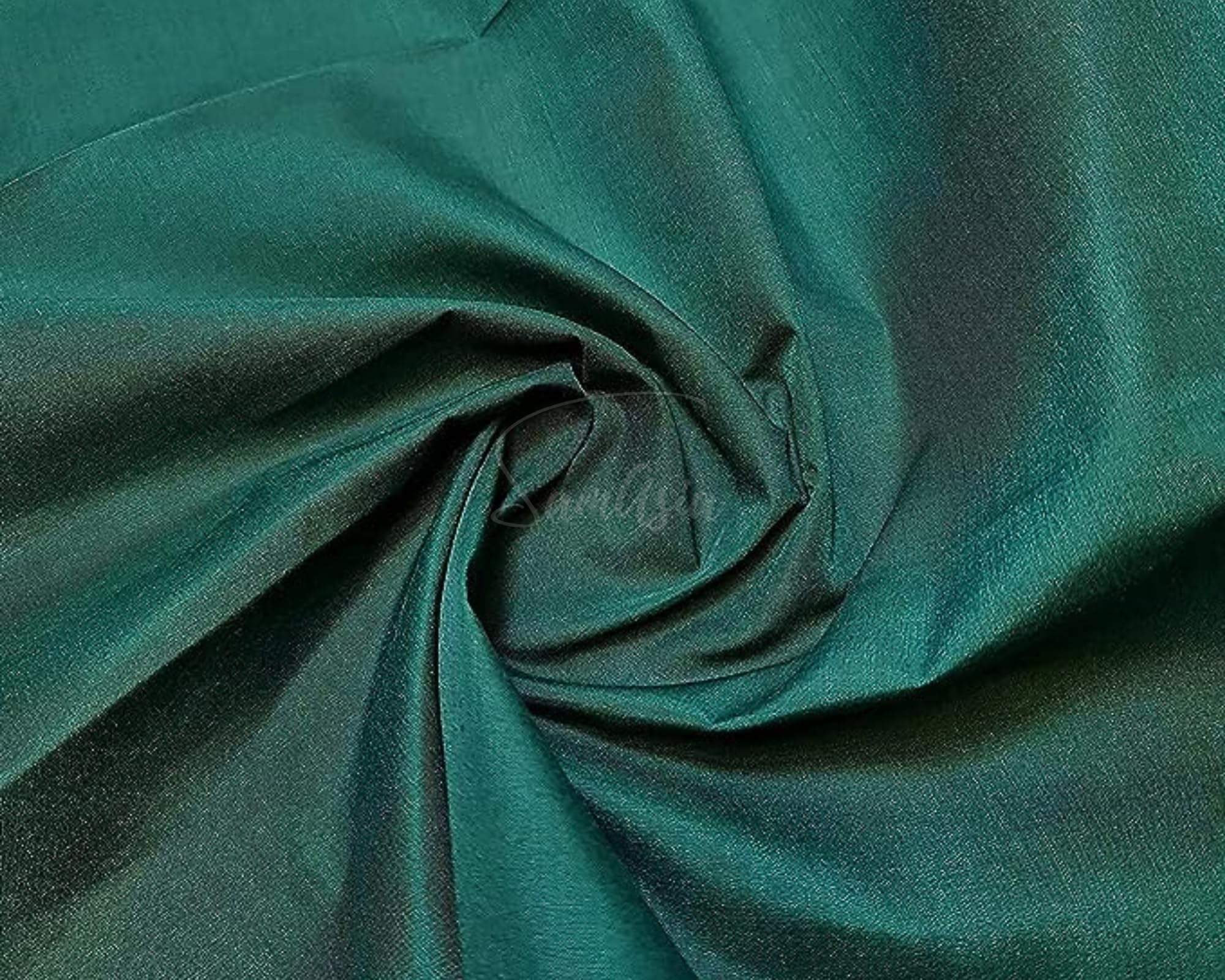 Plain Bottle Green Polycotton Fabric for Dressmaking, Art & Craft, Sewing, Quilting | 45'' - 115 cm Wide| Precut Length 1m
