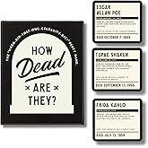 Brass Monkey How Dead are They – Party Game with 350 Game Card Prompts and Trivia Facts to Figure Out When Celebrities Died, 2+ Players