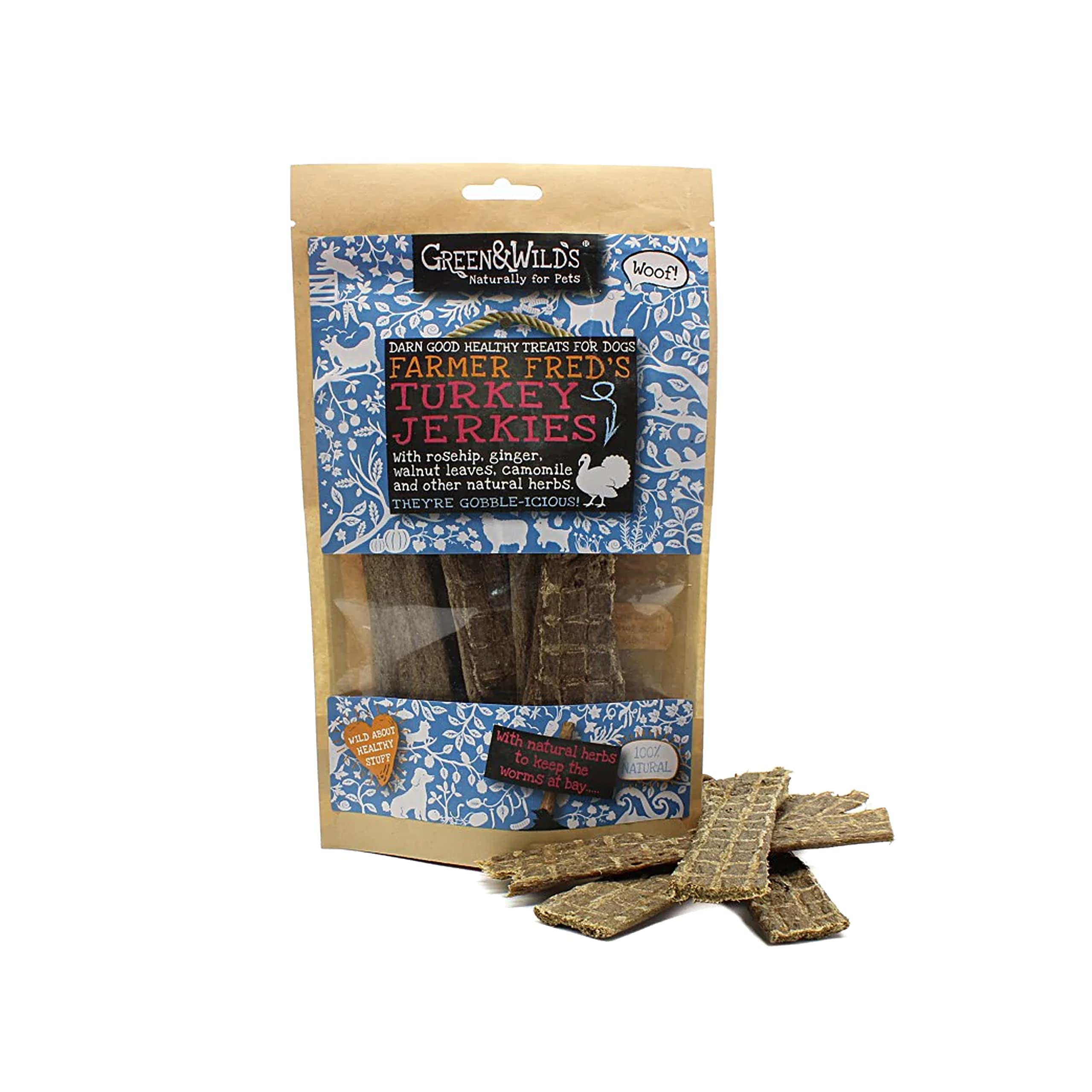 Green & Wilds Eco-Friendly Dog Chews - Turkey Jerkies