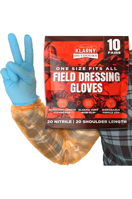 Allen Field Dressing Handschuhe-Set – Mit Handgelenk- & Schulterlänge Für Sauberes Arbeiten Bei Der Jagd & Fleischverarbeitung