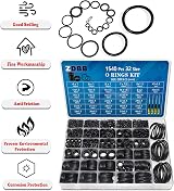 ZDBB 32 Size O Ring Assortment Kit 1540 Pcs Nitrile 4-50mm with 4 Pick view 6