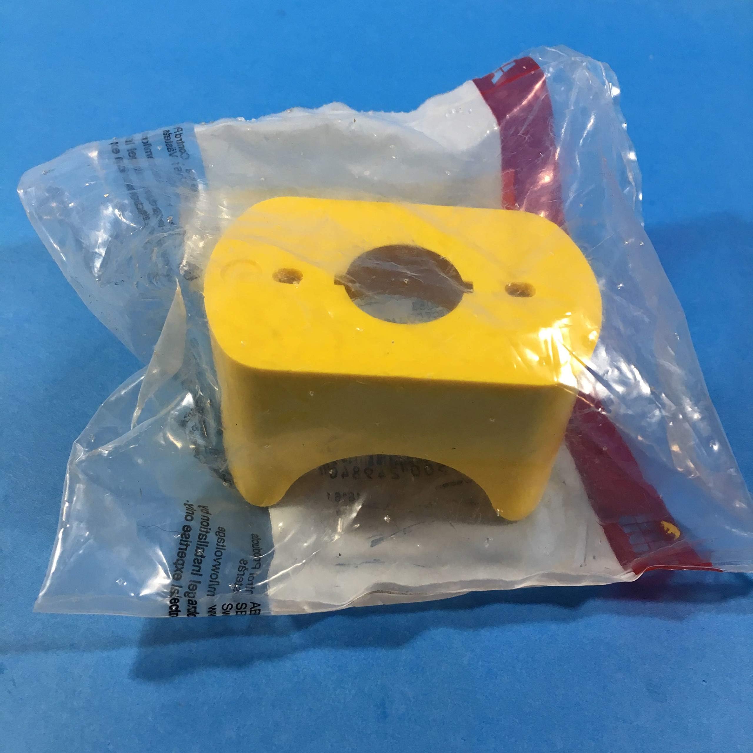 ABBKA1-8053 Emergency Stop Shroud, For Use With Pushbuttons, Yellow