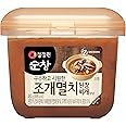 Chung Jung One O'Food Seafood Doenjang, Premium Korean Traditional Soybean Miso Paste Sauce, Naturally Fermented, Umami Flavor, Jjigae Soup Base, Chung Jung One (Anchovy & Shellfish, 450g)