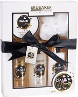 BRUBAKER Danke Mama 5-piece Shower Bath Gift Set Rose Vanilla Sponge Mum view 6