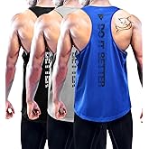 Boyzn Men's 1, 3 or 5 Pack Y-Back Workout Tank Tops, Athletic Muscle Gym Tank Tops, Fitness Bodybuilding Sleeveless T-Shirts