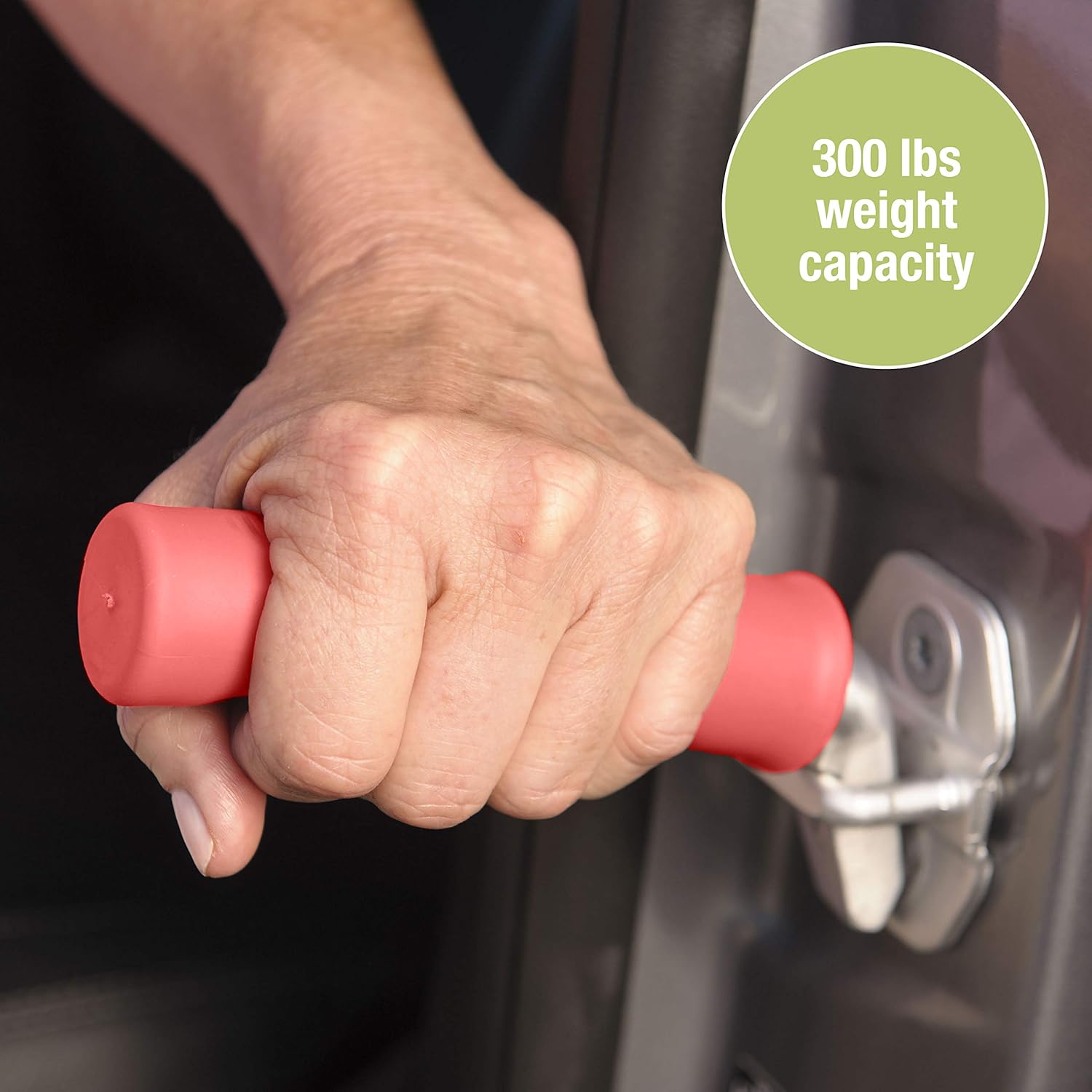 Able Life Auto Cane, Portable Vehicle Support Handle, Standing Mobility Aid, Car Assist Cane Grab Bar, Red: Health & Personal Care