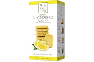 BISCOTTEA Lemon Shortbread Cookie (8 Cookies)