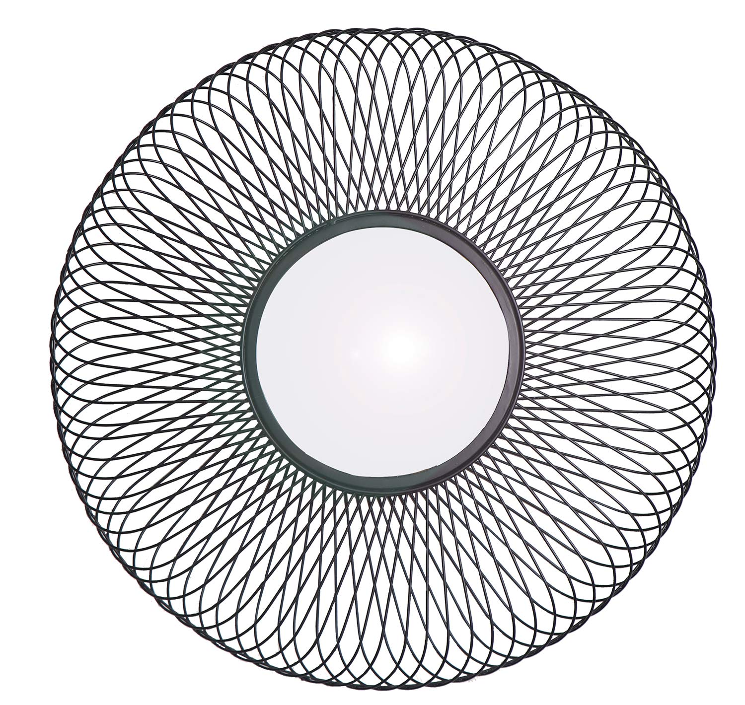 Juliet Accent Round Wall Mirror (Black, 74.5 dia x 10 cm) — image 1