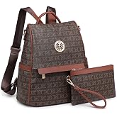Women's Backpack Handbag Purse, Anti-Theft Vegan Leather Convertible Bag | 3 Ways to Carry, Multi-Pocket Storage, Matching Wristlet Included, Spacious Design for Travel,Work,Shopping and Daily Use