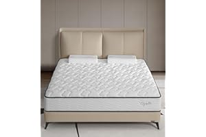 Cejato Queen Mattresses,12 Inch Queen Size Mattress in a Box,Memory Foam Hybrid White Mattress with Provide Support and Improve Sleep Mattresses,Medium Firm,CertiPUR-US.