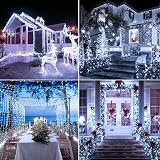 Lezonic Fairy Lights Plug In 80M 800 LEDs 8 Modes Remote IP65 Cool White view 3