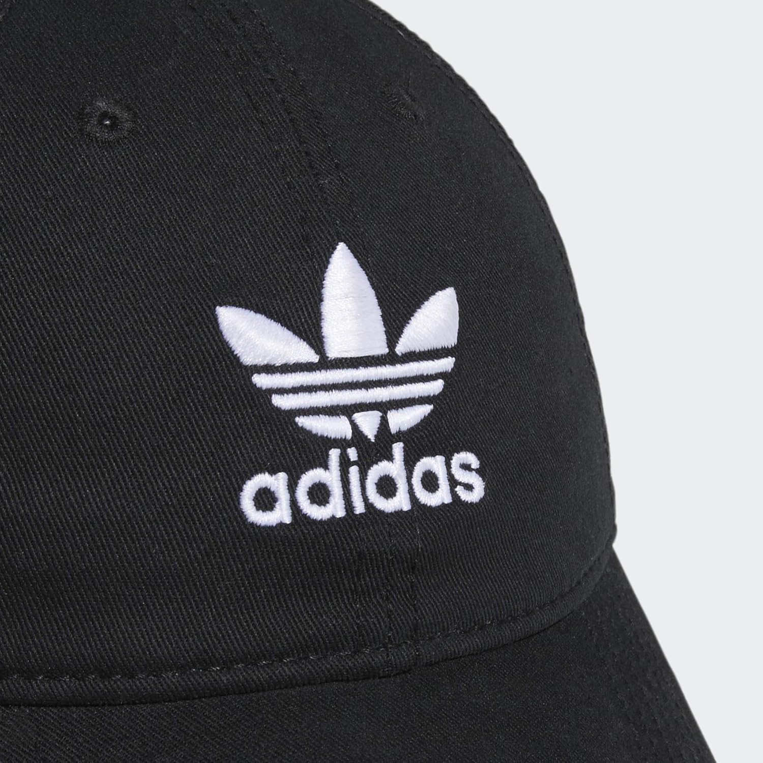 adidas Originals Women's Relaxed Adjustable Strapback Cap, Black/White, One Size: Sports & Outdoors
